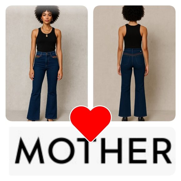 Mother Denim - Mother Jeans Women 30 Blue Stretch Denim Bootcut Flared The Smooth Hustler Jeans